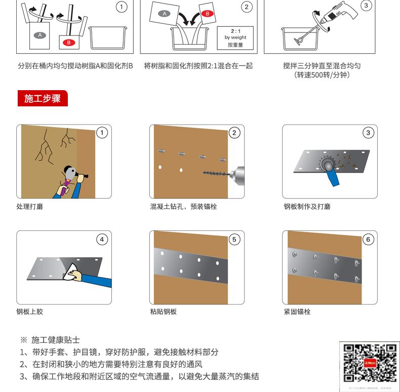 包钢牧野粘钢加固施工过程